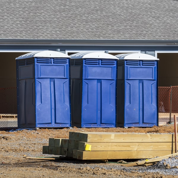 how often are the portable restrooms cleaned and serviced during a rental period in Patterson Illinois